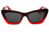 615 - TRANSPARENT DARK RED GRADIENT/Smoke