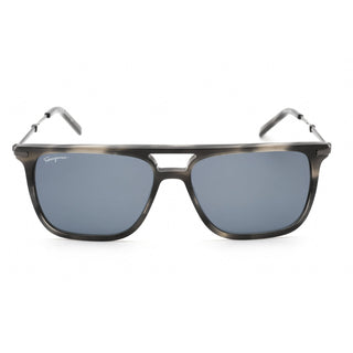 Salvatore Ferragamo SF966S Sunglasses STRIPED GREY/Grey Gradient