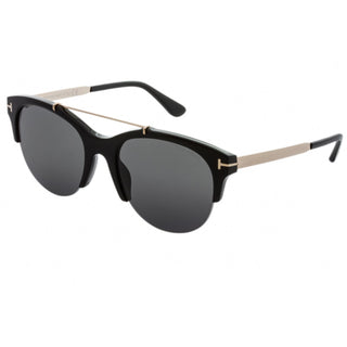 Tom Ford FT0517 Sunglasses Shiny Black / Smoke Mirror