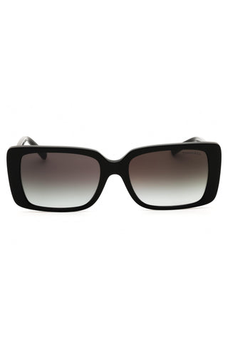 Tiffany 0TF4249 women's rectangular black acetate sunglasses with gradient lenses.