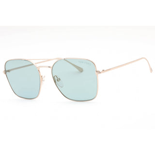 Tom Ford FT0680 Sunglasses shiny rose gold / blue mirror