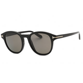 Tom Ford FT0752 Sunglasses Shiny Black  / smoke polarized