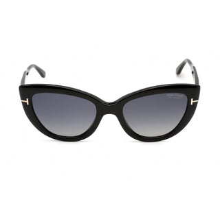 Tom Ford FT0762 Sunglasses Shiny Black / Smoke Polarized