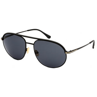 Tom Ford FT0772 Sunglasses matte black / Smoke