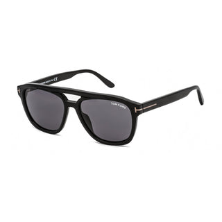 Tom Ford FT0776-N Sunglasses shiny black  / smoke