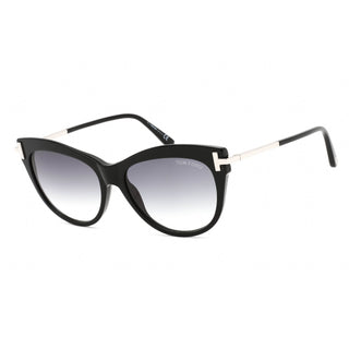 Tom Ford FT0821 Sunglasses Shiny Black / Gradient Smoke