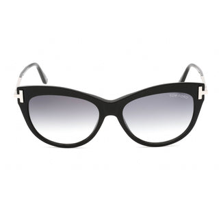 Tom Ford FT0821 Sunglasses Shiny Black / Gradient Smoke