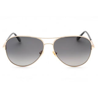 Tom Ford FT0823 Sunglasses Shiny Rose Gold / Smoke Polarized