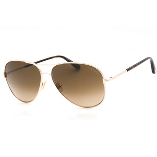 Tom Ford FT0823 Sunglasses shiny rose gold / gradient brown
