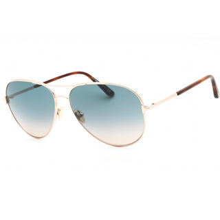 Tom Ford FT0823 Sunglasses shiny rose gold / gradient green