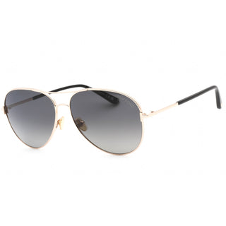 Tom Ford FT0823 Sunglasses Shiny Rose Gold / smoke polarized