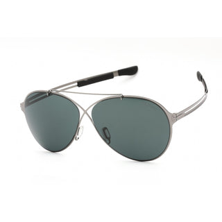 Tom Ford FT0828 Sunglasses shiny dark ruthenium / blue