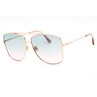 Tom Ford FT0838 Sunglasses Shiny Rose Gold / Gradient Green