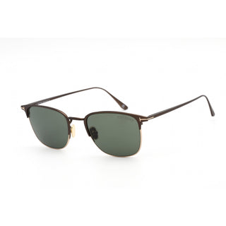 Tom Ford FT0851 Sunglasses Matte Dark Brown / Green