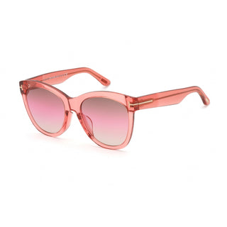 Tom Ford FT0870-F Sunglasses pink /other / gradient brown
