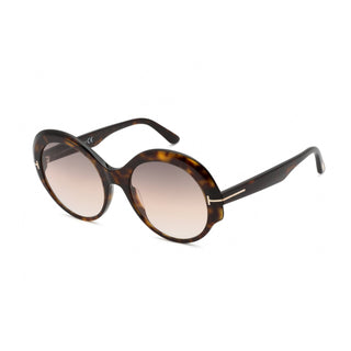 Tom Ford FT0873 Sunglasses Dark Havana/Gradient Brown