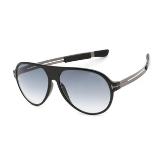 Tom Ford FT0881 Sunglasses Shiny Black / Gradient Smoke