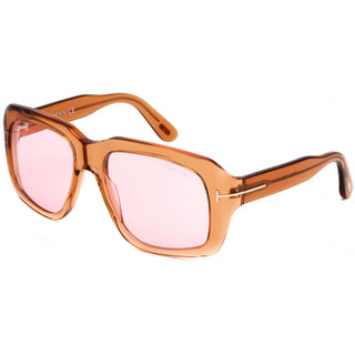 Tom Ford FT0885 Sunglasses shiny light brown / violet