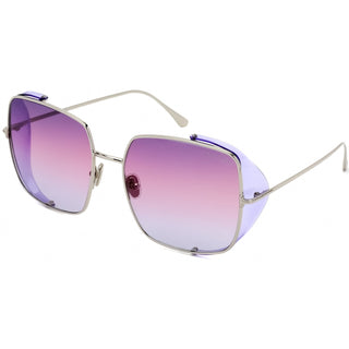 Tom Ford FT0901 Sunglasses shiny palladium / gradient