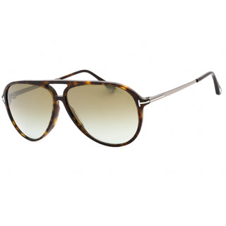 Tom Ford FT0909 Sunglasses dark havana / green mirror