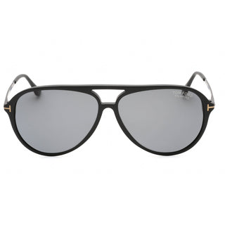 Tom Ford FT0909 Sunglasses matte black / smoke polarized