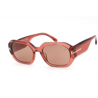 Tom Ford FT0917 Sunglasses shiny pink  / brown