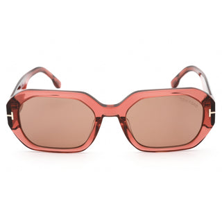 Tom Ford FT0917 Sunglasses shiny pink  / brown