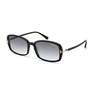 Tom Ford FT0923 Sunglasses Shiny Black / Gradient Smoke