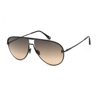 Tom Ford FT0924 Sunglasses shiny black / gradient smoke