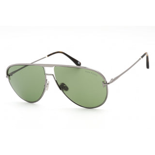 Tom Ford FT0924 Sunglasses shiny dark ruthenium / green