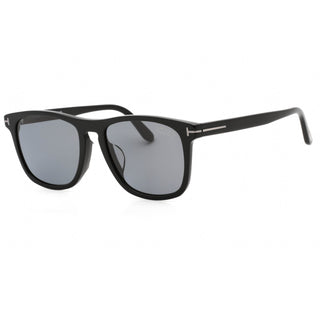 Tom Ford FT0930-F-N Sunglasses shiny black  / smoke polarized