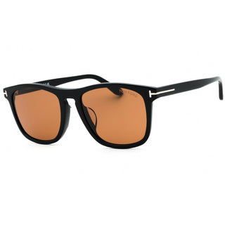 Tom Ford FT0930-F Sunglasses shiny black  / brown