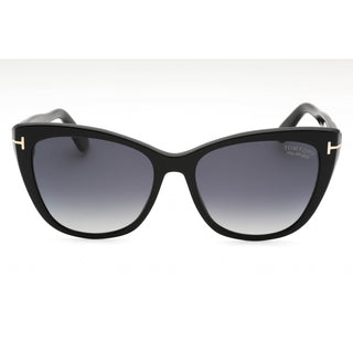 Tom Ford FT0937 Sunglasses shiny black  / smoke polarized