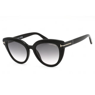 Tom Ford FT0938 Sunglasses shiny black  / gradient smoke