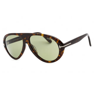Tom Ford FT0988 Sunglasses Dark Havana / Green