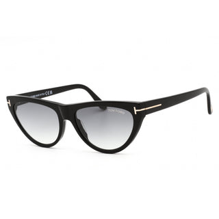 Tom Ford FT0990 Sunglasses Shiny Black / Gradient Smoke
