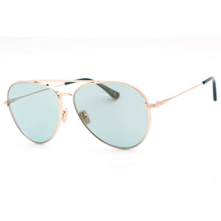 Tom Ford FT0996 Sunglasses shiny rose gold / blue mirror
