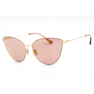 Tom Ford FT1005 Sunglasses Shiny Rose Gold / Pink Flash Gold
