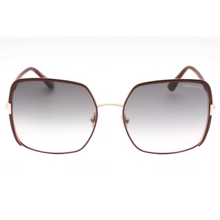 Tom Ford FT1006 Sunglasses shiny bordeaux / gradient blue