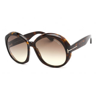 Tom Ford FT1010 Sunglasses dark havana / gradient smoke