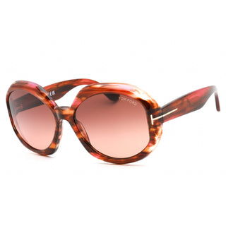 Tom Ford FT1011 Sunglasses Colored Havana / Gradient Brown