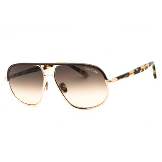 Tom Ford FT1019  Metal Oval Men's Sunglasses