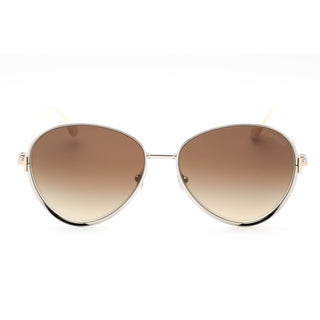 Tom Ford FT1028 Sunglasses Shiny Palladium / Brown Mirror