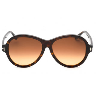 Tom Ford FT1033 Sunglasses Dark Havana  / Gradient Brown