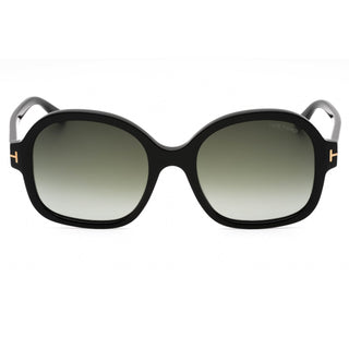 Tom Ford FT1034 Sunglasses shiny black  / gradient smoke