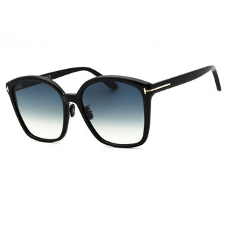 Tom Ford FT1054-K Sunglasses shiny black  / gradient smoke