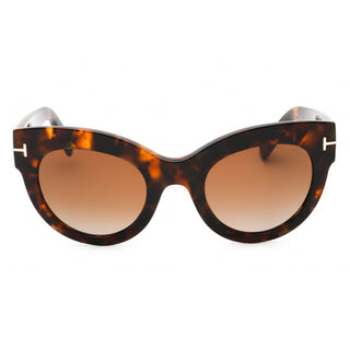 Tom Ford FT1063 Sunglasses Dark Havana / Gradient Bordeaux