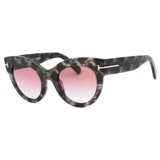 Tom Ford FT1063 Sunglasses havana/other  / gradient or mirror violet