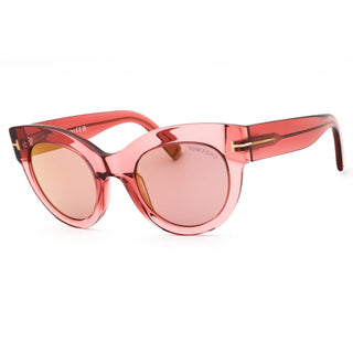 Tom Ford FT1063 Sunglasses shiny pink / gradient or mirror violet