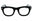 001 - shiny black/clear/blue-light block lens